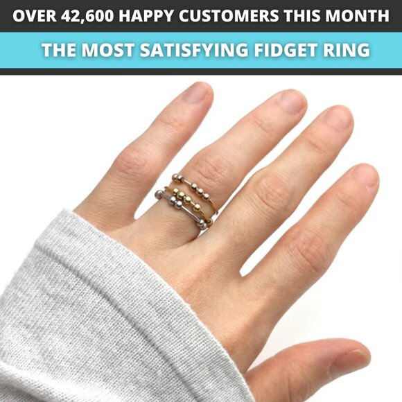 Fidget Beads Ring For Anxiety 💕 - Picture 10 of 12